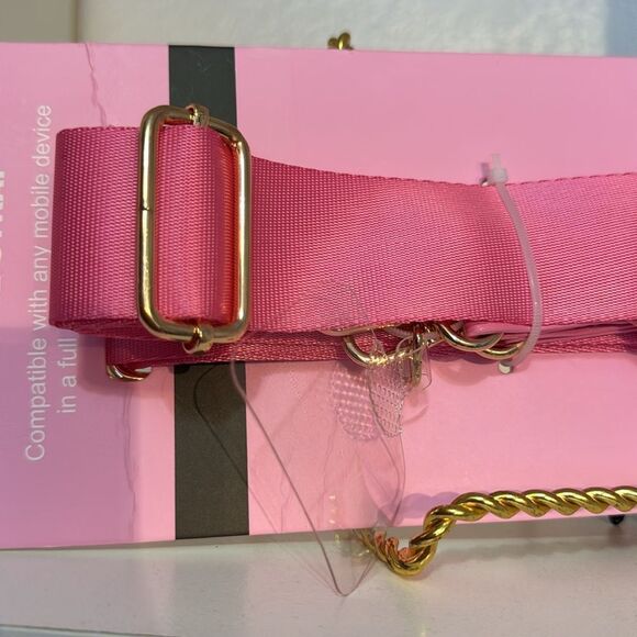 Hello Kitty Sanrio Phone Holder Pink Travel Strap With Coin Zip Purse - Picture 15 of 16